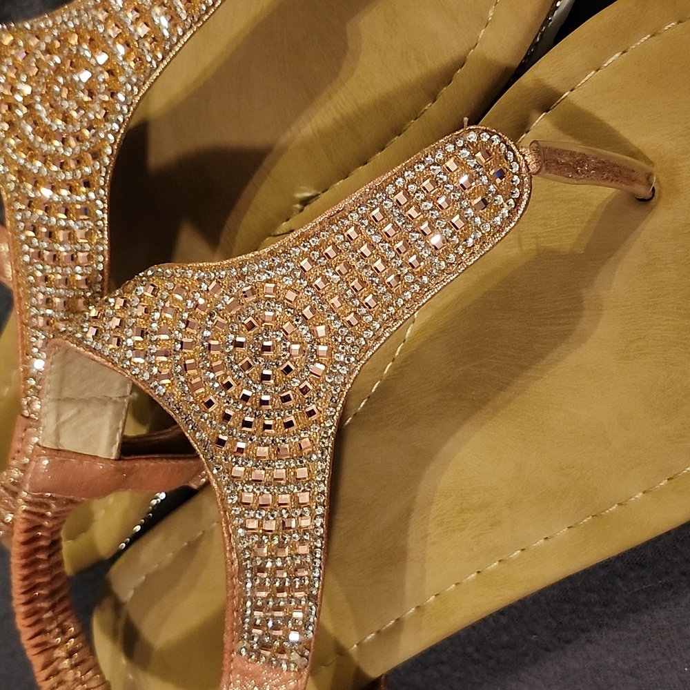 💙BEDAZZLED SANDALS - Picture 2 of 7